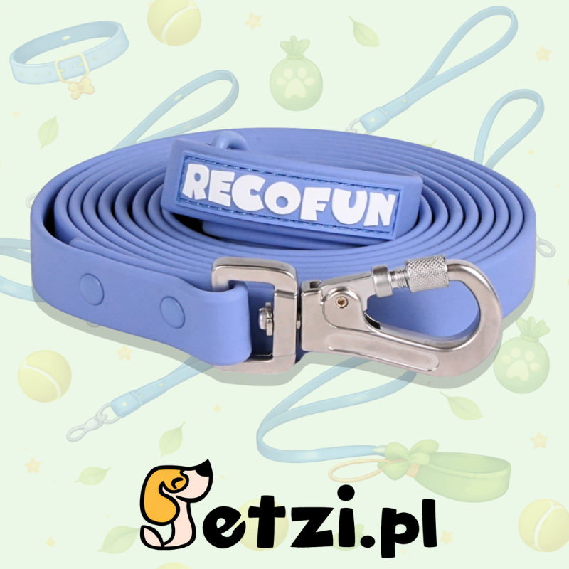 RECOFUN SMYCZ TRENINGOWA Z PVC 10 M NIEBIESKA