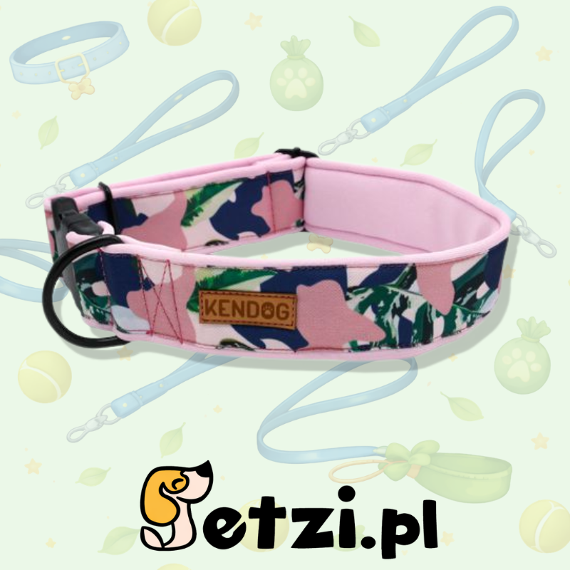 KENDOG OBROŻA RÓŻOWE MORO 1,5CM XS