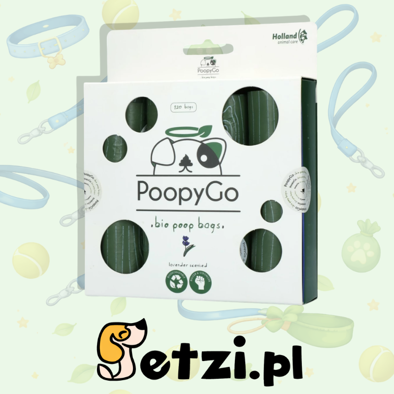 POOPYGO ECO FRIENDLY 120 PCS (8X15 BAGS) LAVENDER SCENTED
