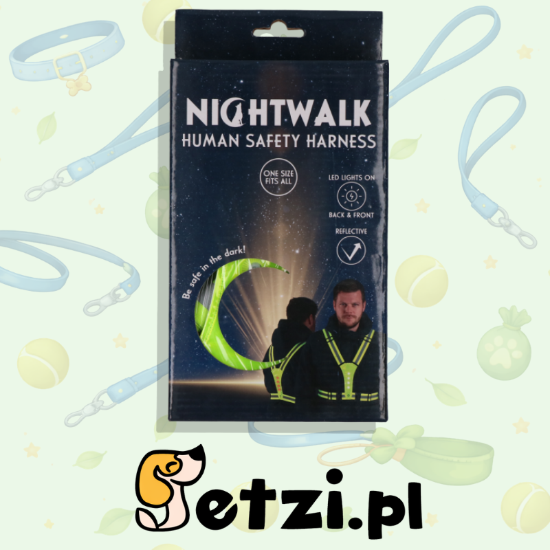 NIGHTWALK HUMAN SAFETY HARNESS YELLOW