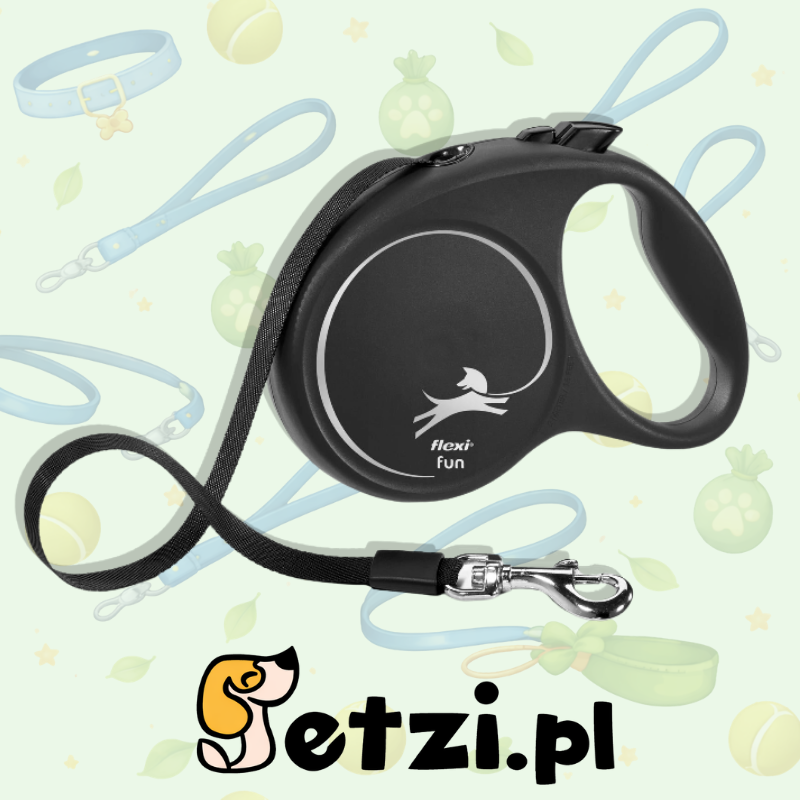 FLEXI FUN S SMYCZ AUTOMATYCZNA CORD 5 M CZARNA