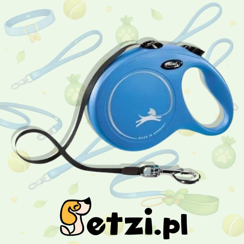 FLEXI NEW CLASSIC SMYCZ AUTOMATYCZNA TAŚMA S 5M NIEBIESKA
