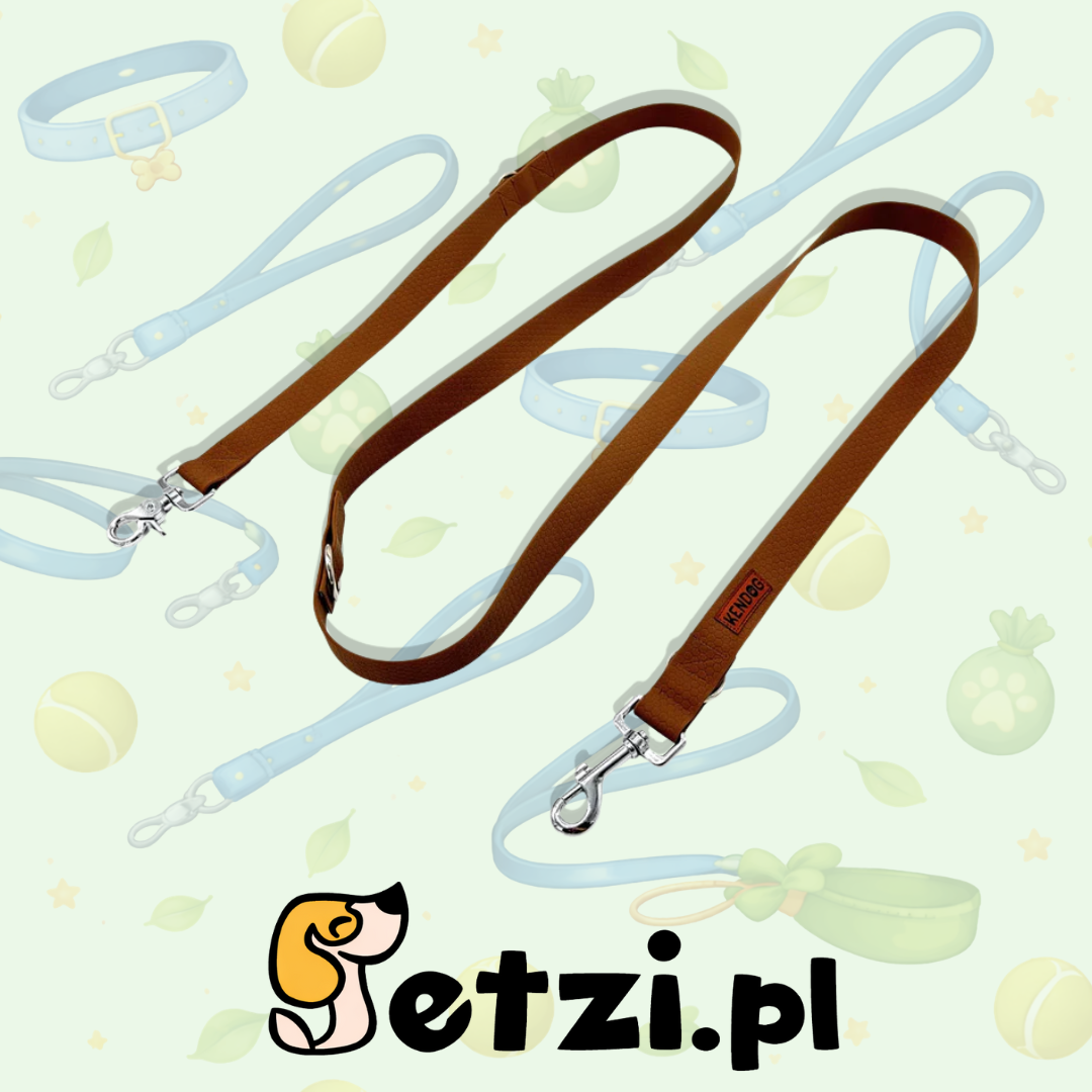 KENDOG SMYCZ TRENINGOWA PVC/TPU BROWN 25MM 5M
