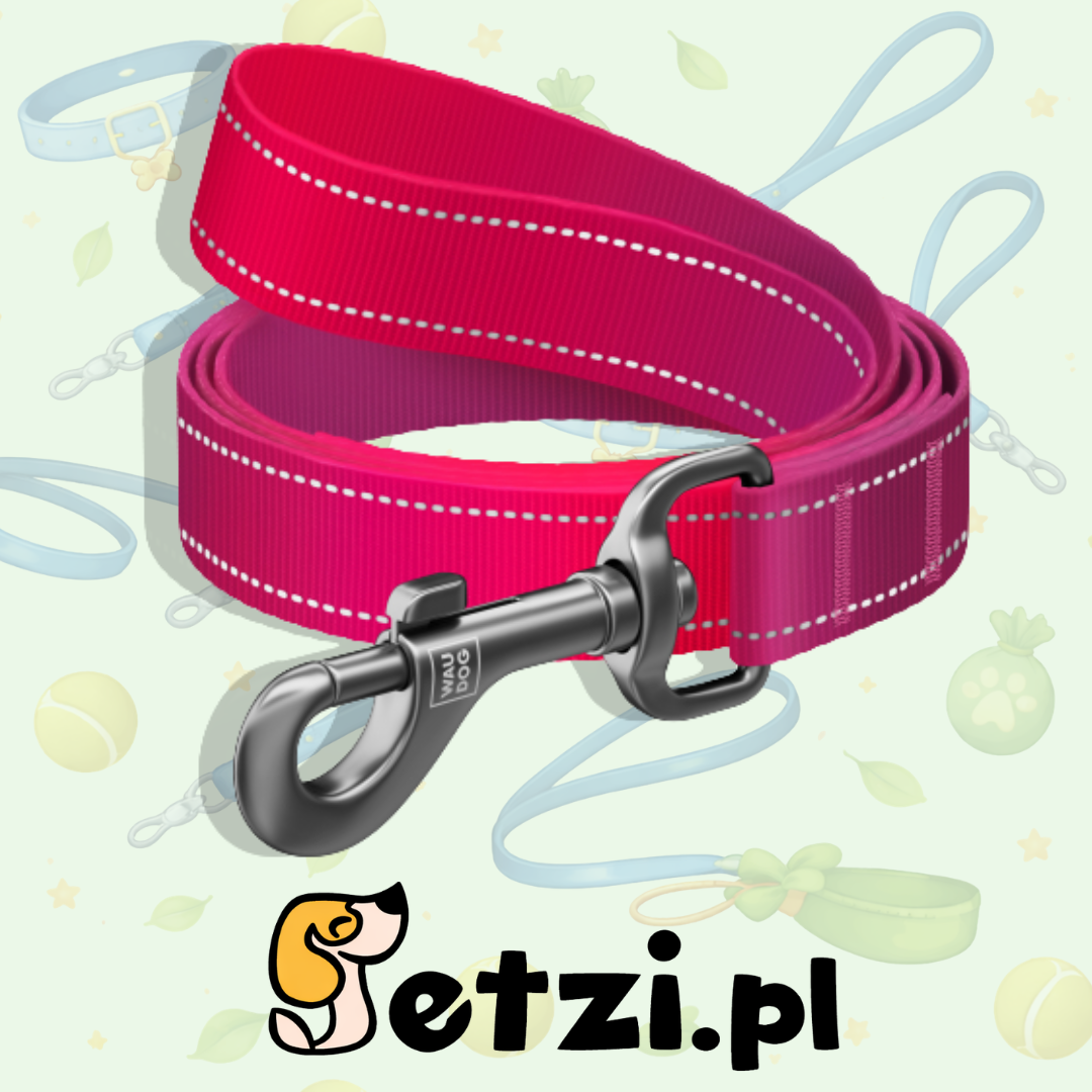 WAUDOG NYLON MONO SMYCZ M 20MM 300CM RÓŻOWY