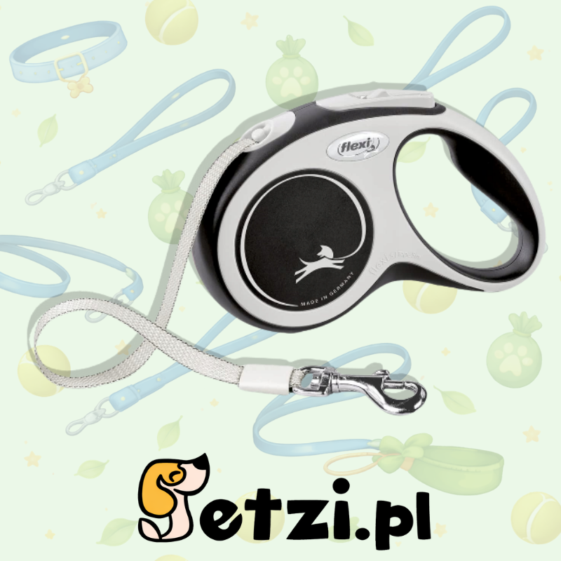 FLEXI NEW COMFORT L SMYCZ AUTOMATYCZNA TAPE 5M BLACK CZARNA