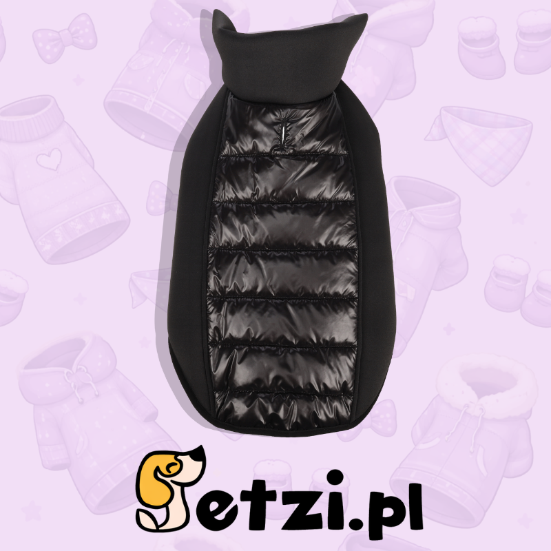 FLAMINGO COAT JAKARO BLACK 45CM