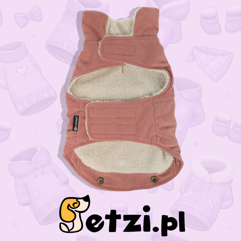 FLAMINGO COAT ENDOR PINK 55CM