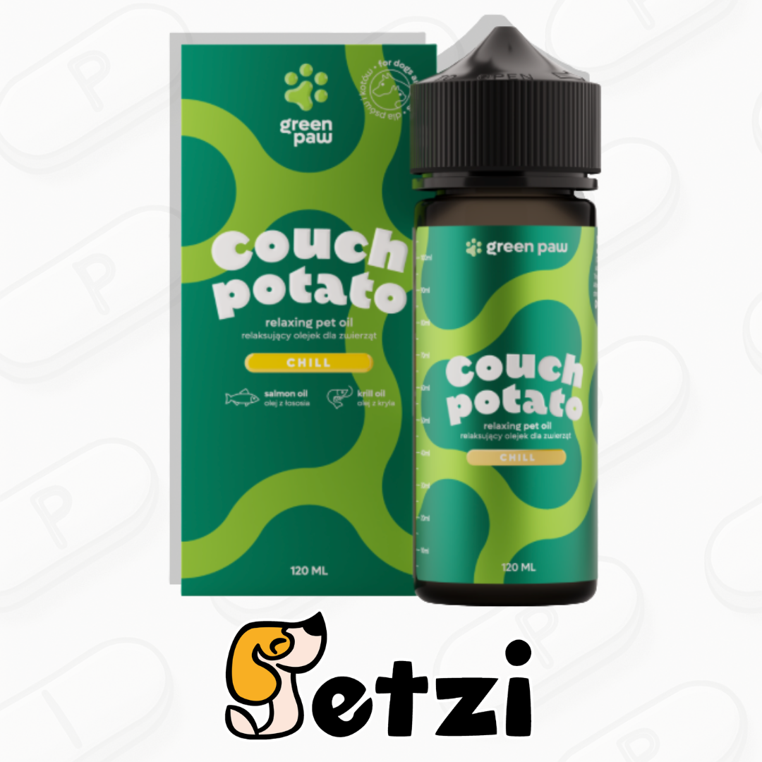 GREEN PAW COUCH POTATO OIL 60ML - OLEJ CBD DLA ZWIERZĄT