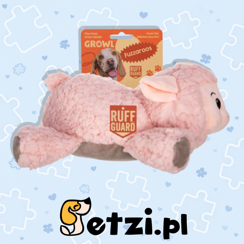 GROWL FUZZAROOS LAMB PINK - MIĘKKA PLUSZOWA ZABAWKA