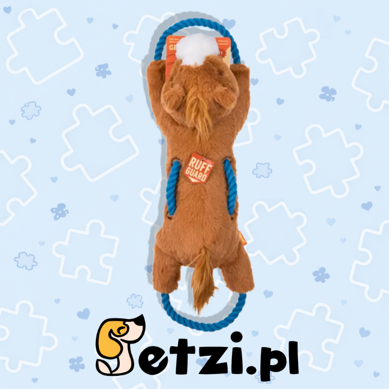 GROWL HAYSTACKERZ HORSE BROWN - PLUSZOWO-LINOWA ZABAWA