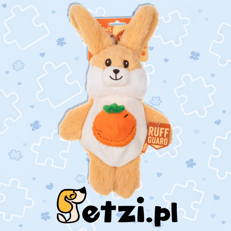 GROWL SNACKERZ BUNNY BROWN - PLUSZOWA ZABAWKA