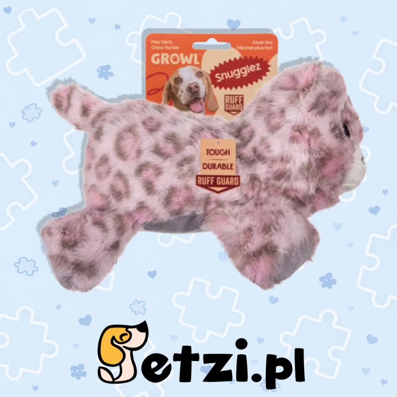 GROWL SNUGGLEZ SNOW LEOPARD - PLUSZOWA ZABAWKA