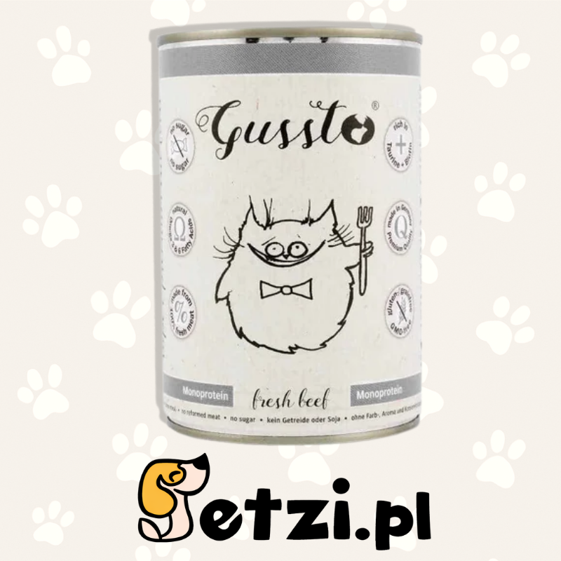 GUSSTO MOKRA KARMA DLA KOTA JAGNIĘCINA 400G