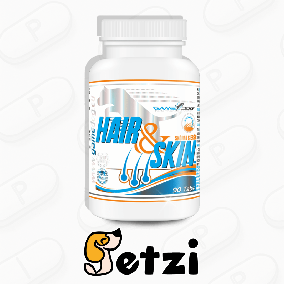 GAME DOG HAIR&SKIN – SUPLEMENT NA SKÓRĘ I SIERŚĆ DLA PSA 90 TAB.