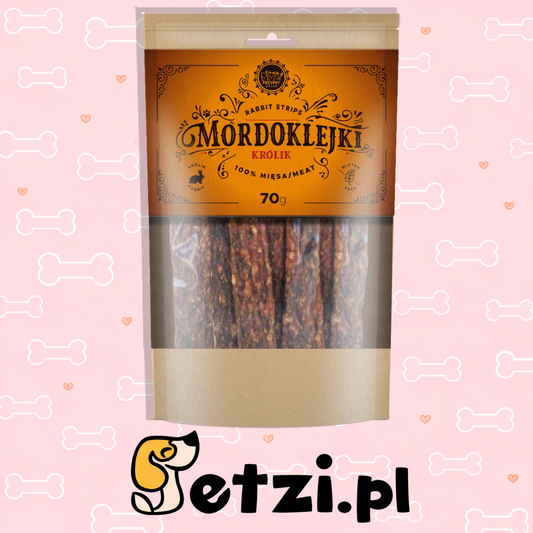HAPPY SNACKY TRZYPSY MORDOKLEJKI Z KRÓLIKA 70G