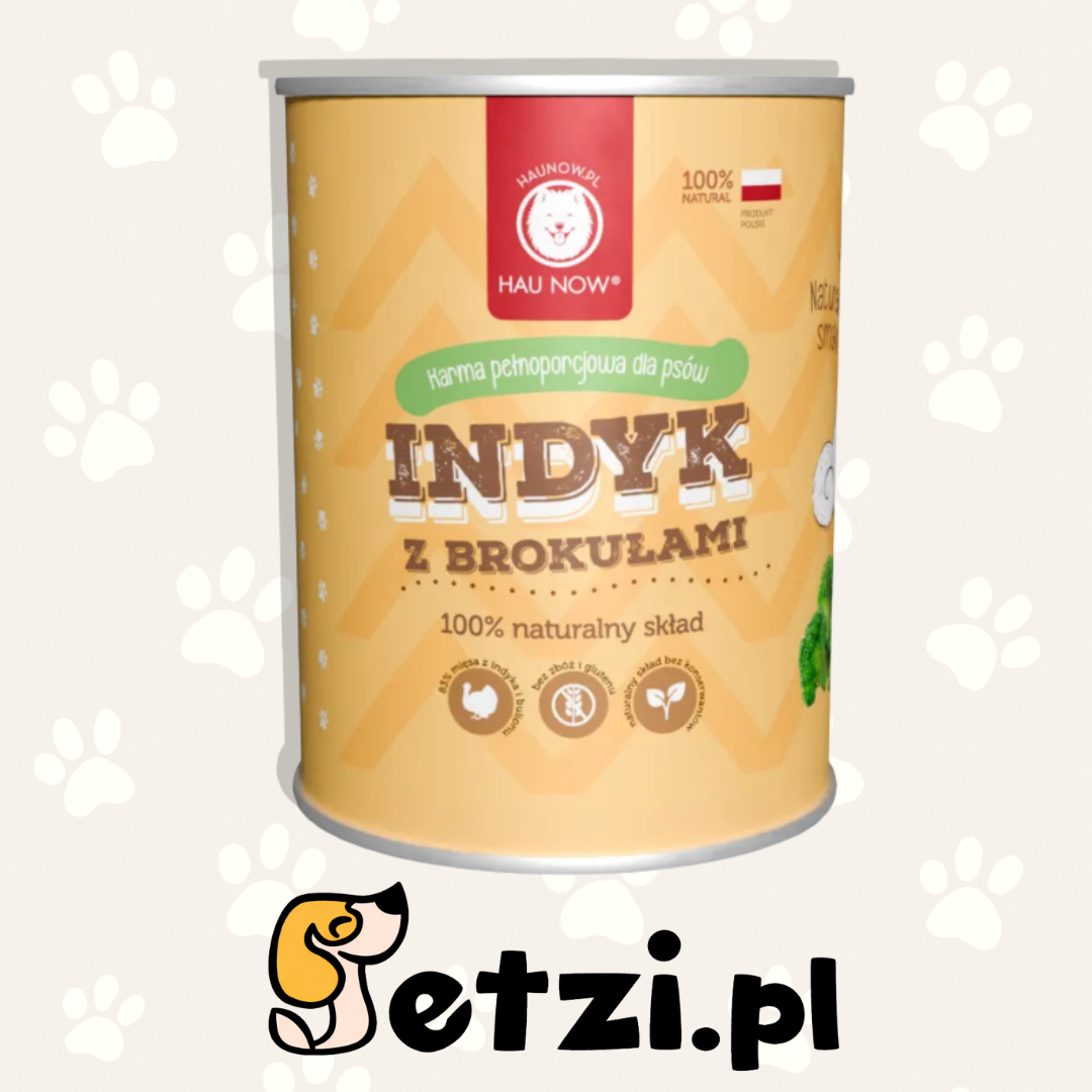 HAUNOW MOKRA KARMA DLA PSA INDYK Z BROKUŁAMI 400G