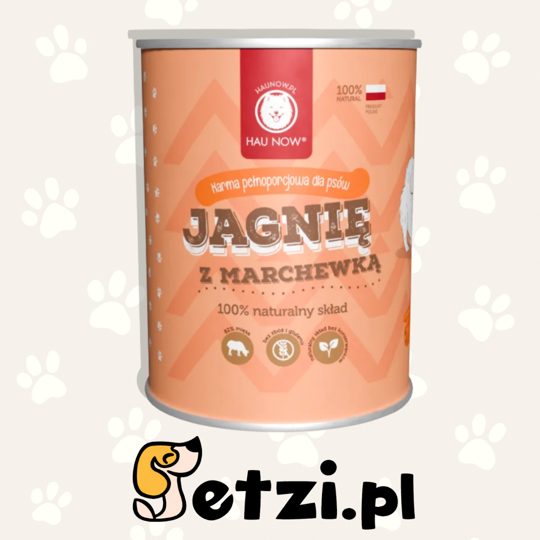 HAUNOW MOKRA KARMA DLA PSA JAGNIĘCINA Z MARCHEWKĄ 400G