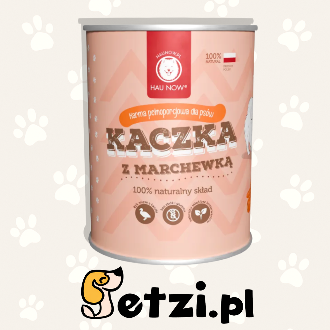 HAUNOW MOKRA KARMA DLA PSA KACZKA Z MARCHEWKĄ 400G