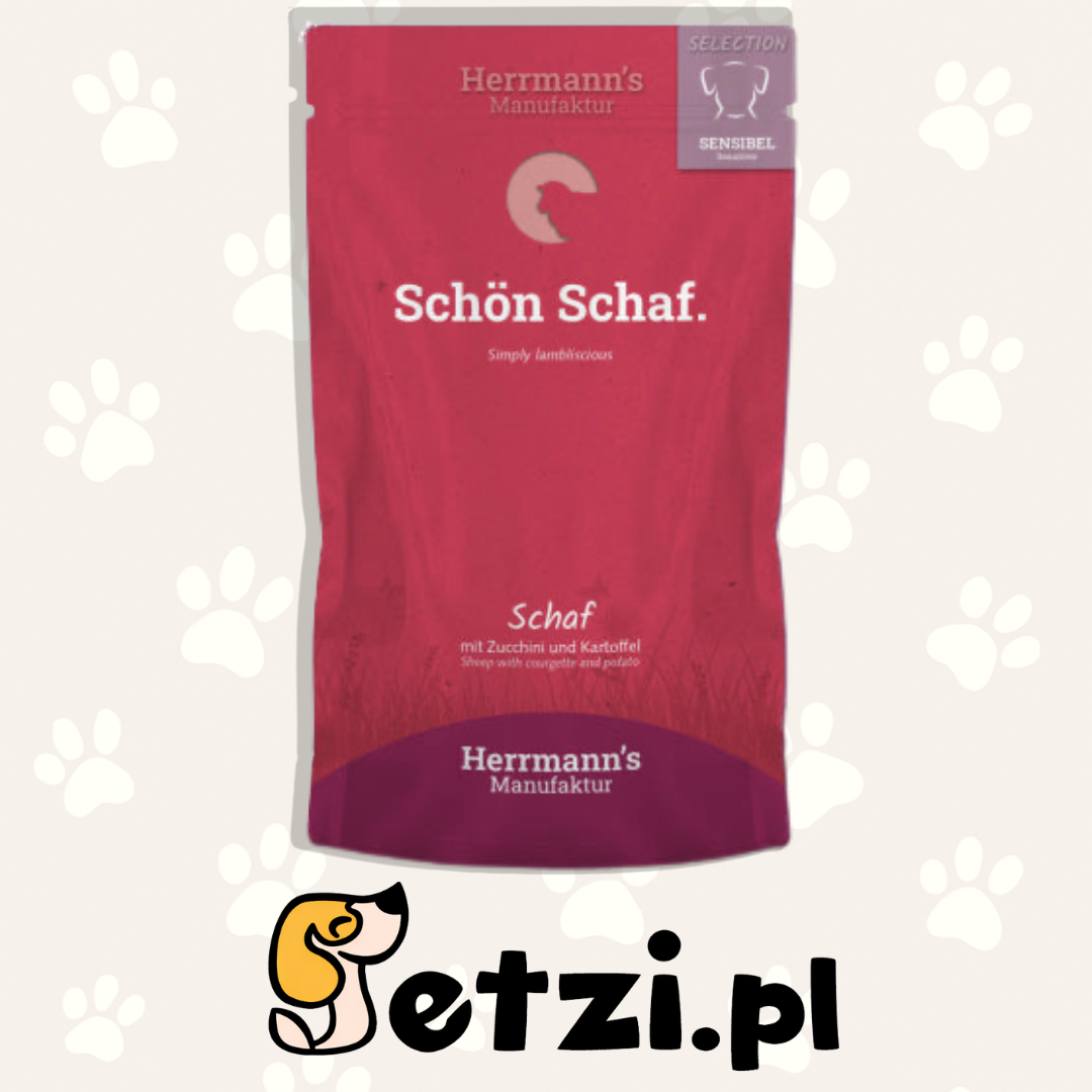 HERRMANN'S MANUFAKTUR MOKRA KARMA DLA PSA SELECTION SENSITIVE DOG SCHAF - BARANINA 150G
