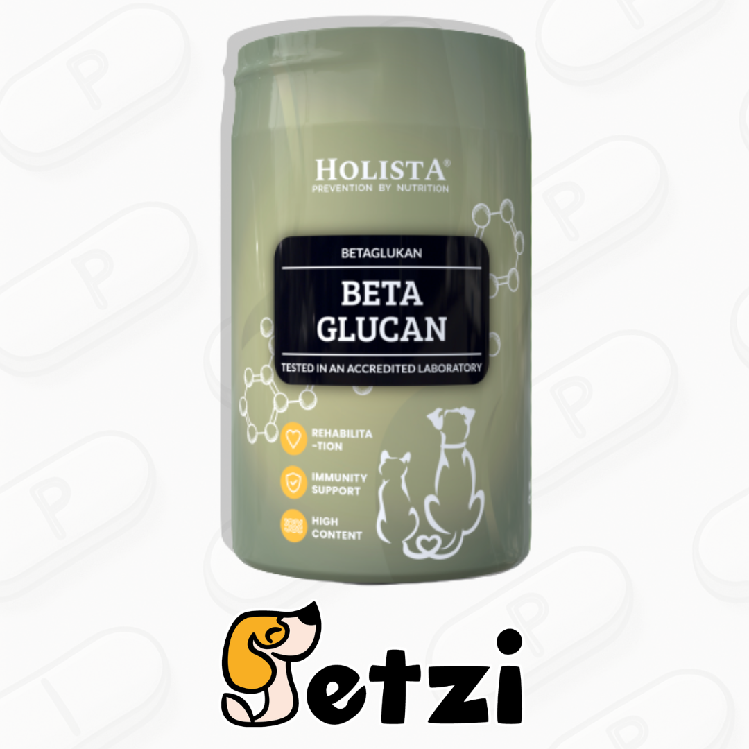 HOLISTA BETAGLUCAN 200G - NATURALNE WSPARCIE ODPORNOŚCI PSA I KOTA