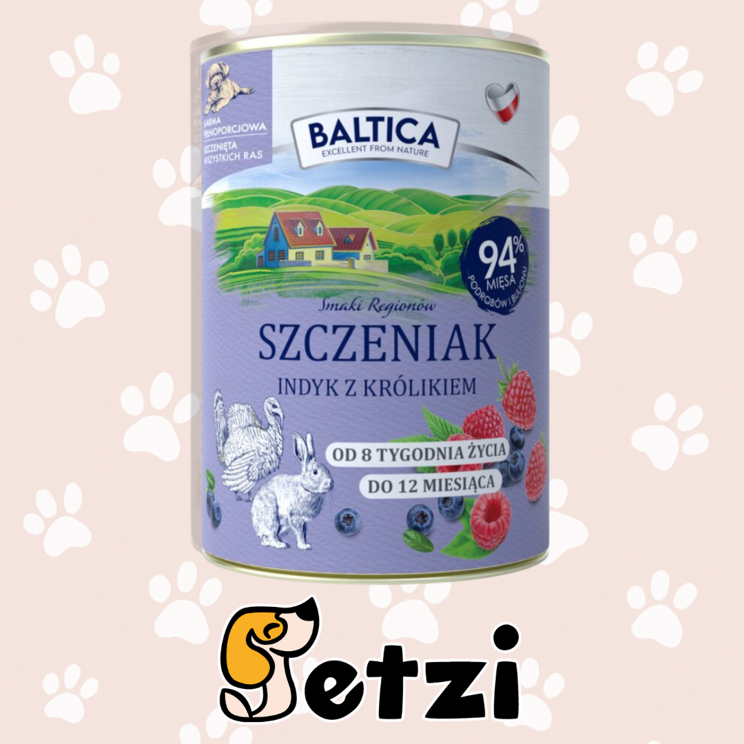 BALTICA KARMA MOKRA DLA SZCZENIĄT – RÓŻNE RODZAJE