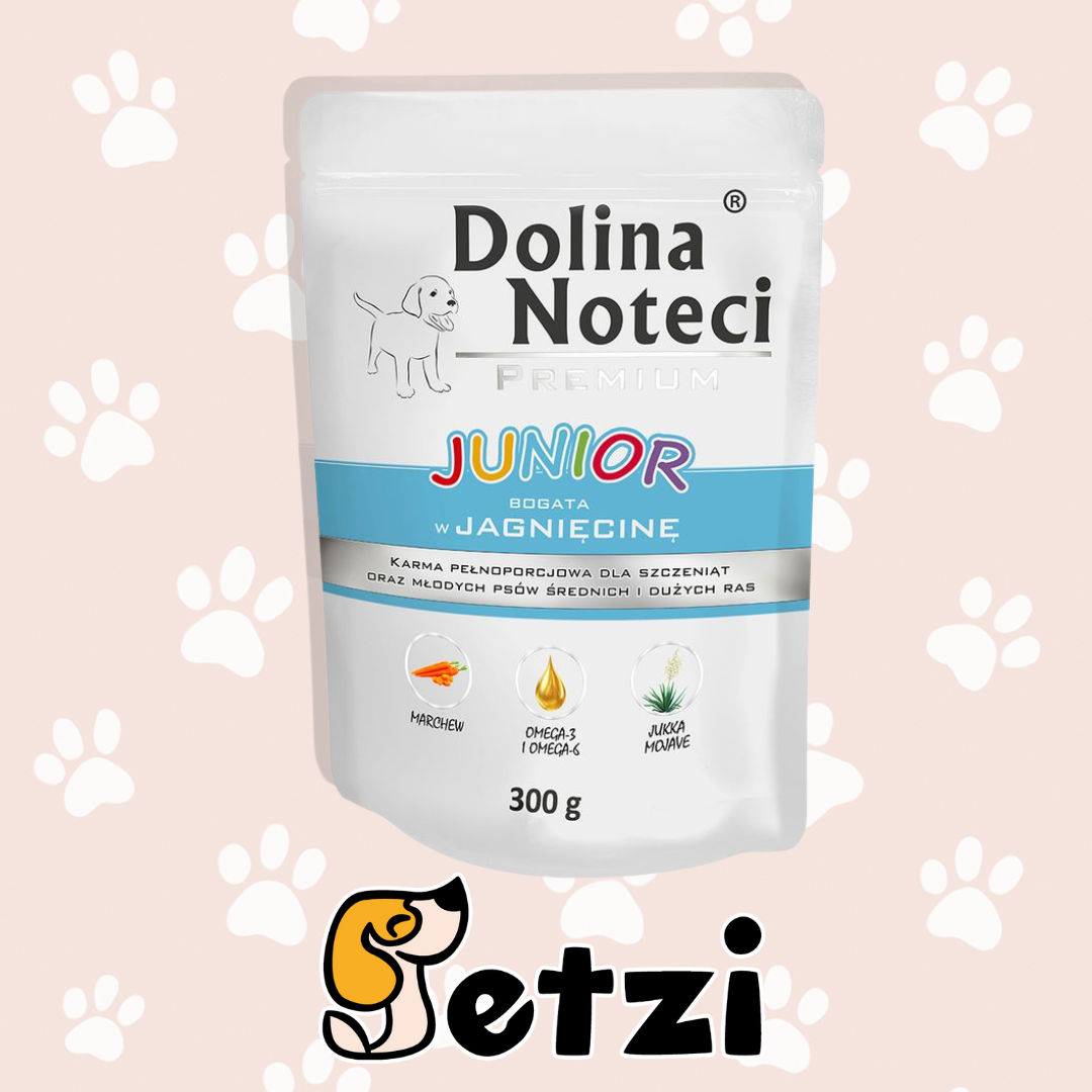 DOLINA NOTECI PREMIUM MOKRA KARMA DLA SZCZENIĄT – RÓŻNE SMAKI