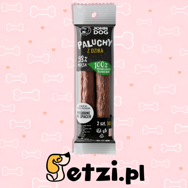 JOHN DOG PRZYSMAKI DLA PSA PALUCH Z DZIKA 2 SZT