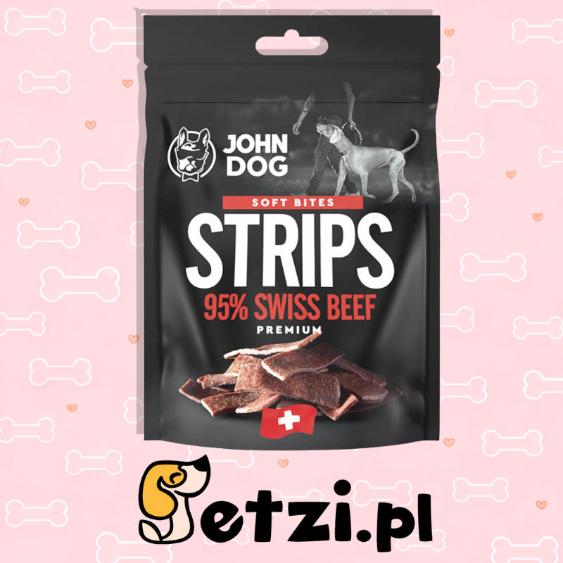 JOHN DOG PRZYSMAKI DLA PSA PASKI SOFT WOŁOWINA SZWAJCARSKA