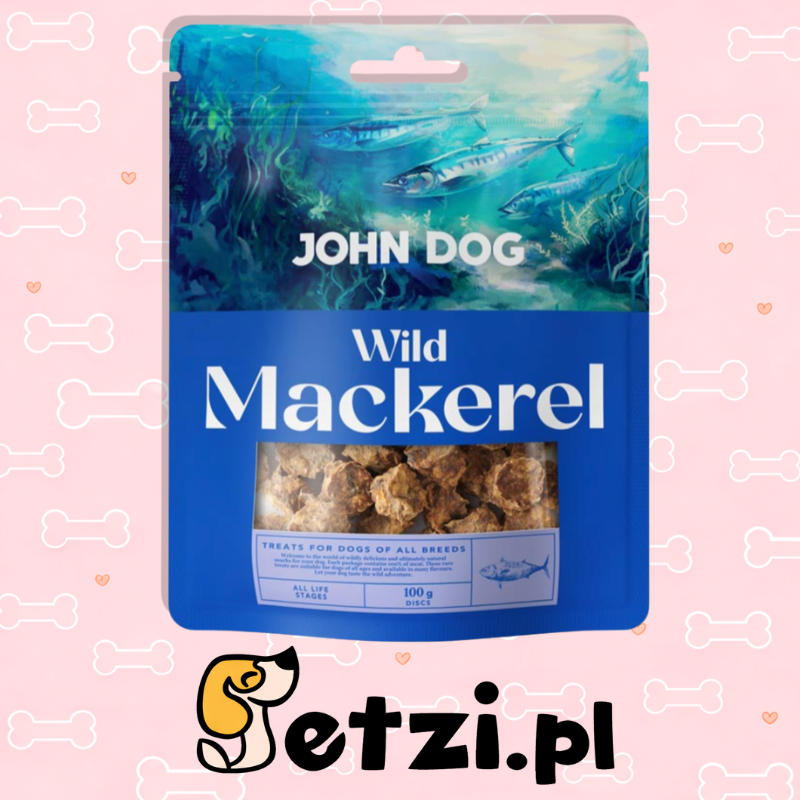 JOHN DOG WILD FISH PRZYSMAKI DLA PSA MAKRELA 100 G