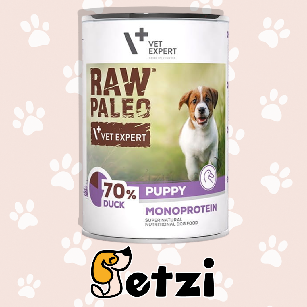 RAW PALEO – KARMA MOKRA DLA SZCZENIĄT – RÓŻNE ROZMIARY