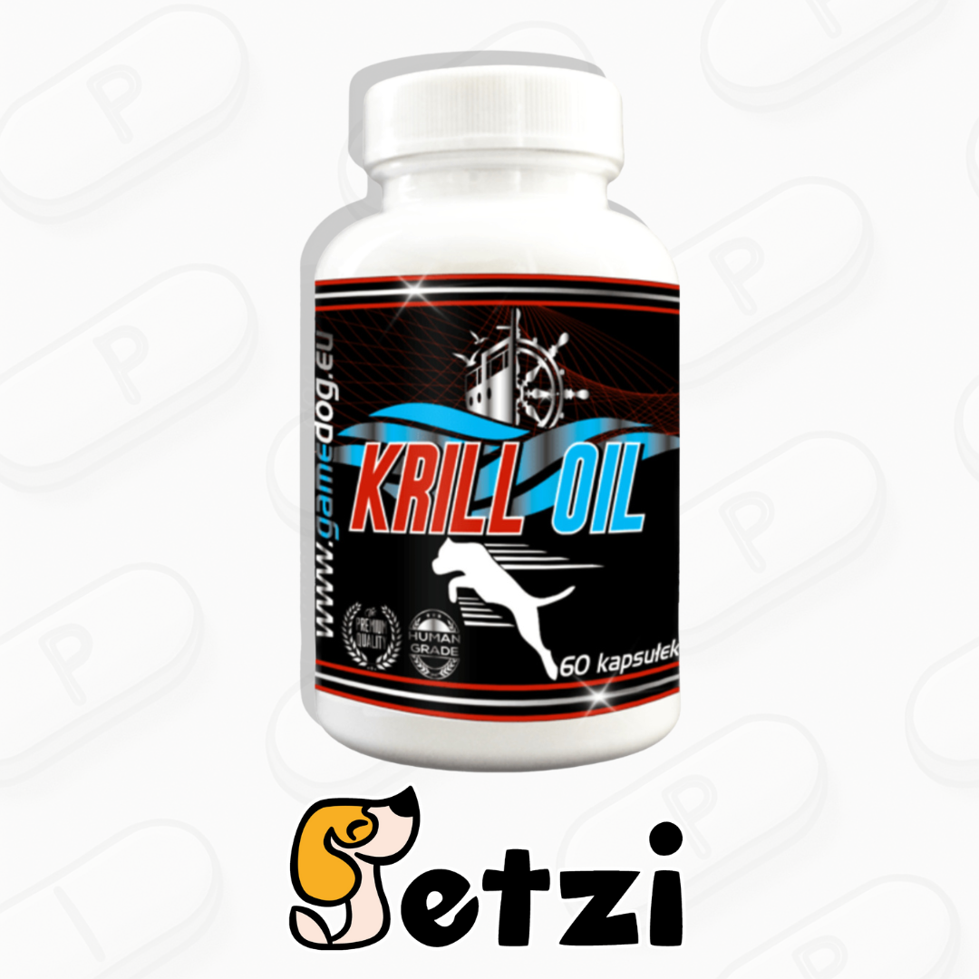 GAME DOG KRILL OIL 60 KAPS. – OLEJ Z KRYLA DLA PSA W KAPSUŁKACH
