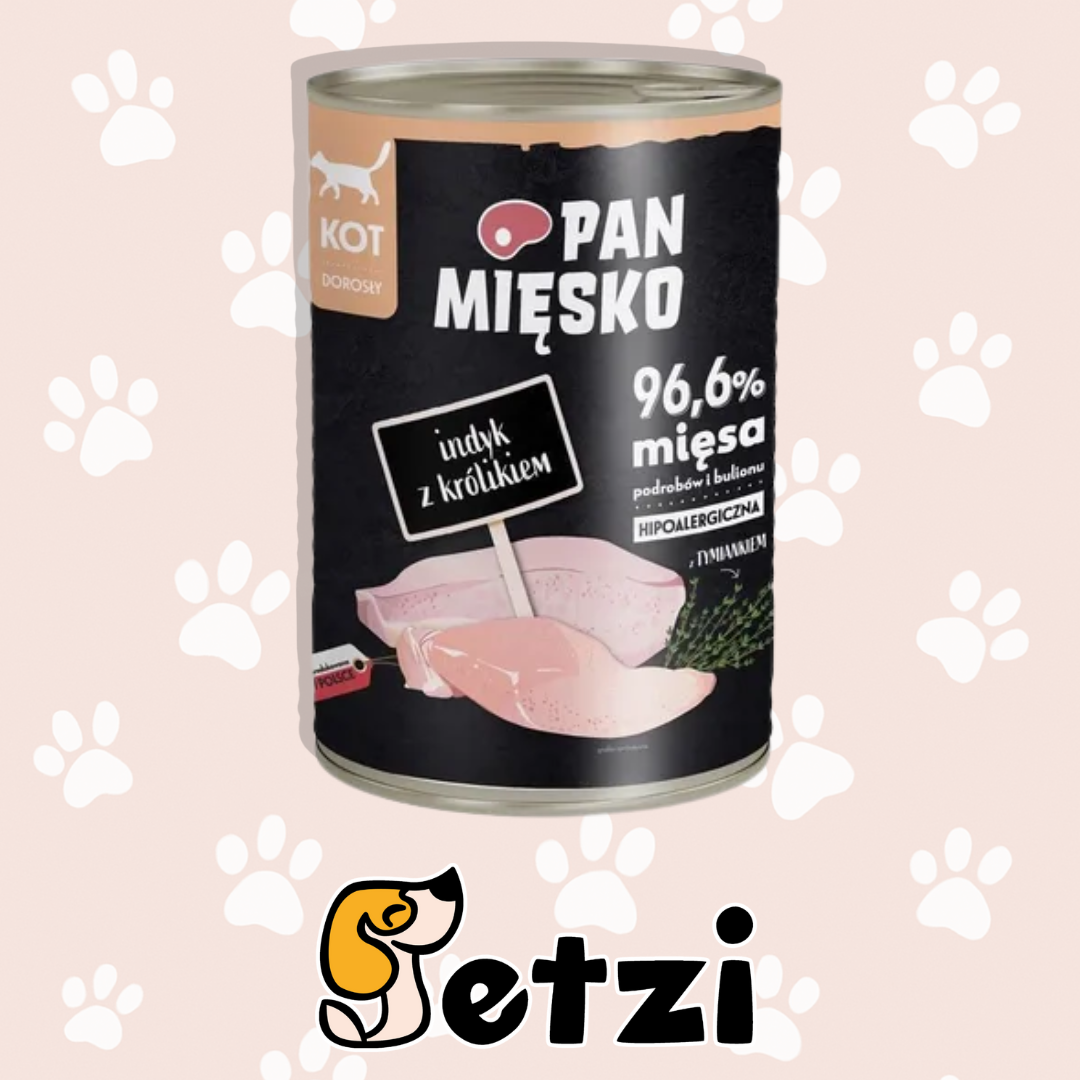 PAN MIĘSKO KARMA MOKRA DLA KOTA - RÓŻNE RODZAJE