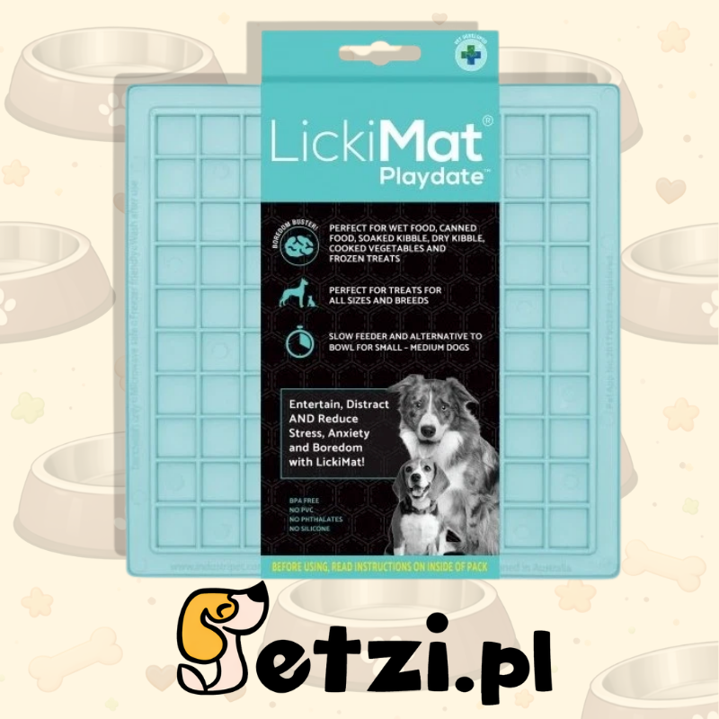 LICKIMAT CLASSIC PLAYDATE MIĘTOWA - MATA DO LIZANIA