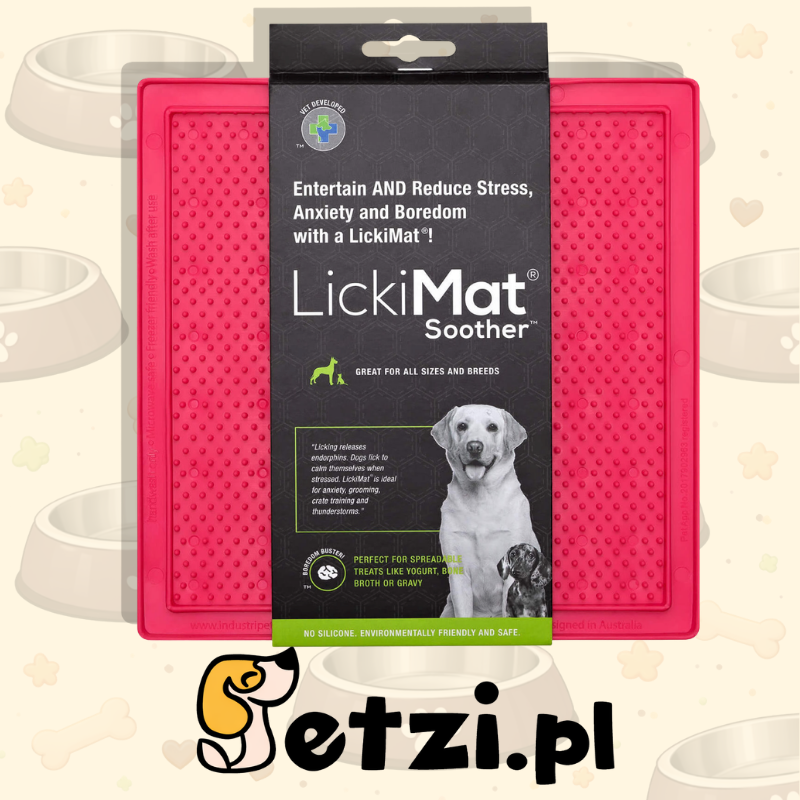 LICKIMAT CLASSIC SOOTHER RÓŻOWA - MATA DO LIZANIA