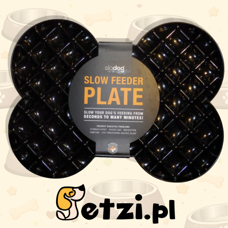 LICKIMAT SLODOG CZARNA – MISKA SPOWALNIAJĄCA JEDZENIE