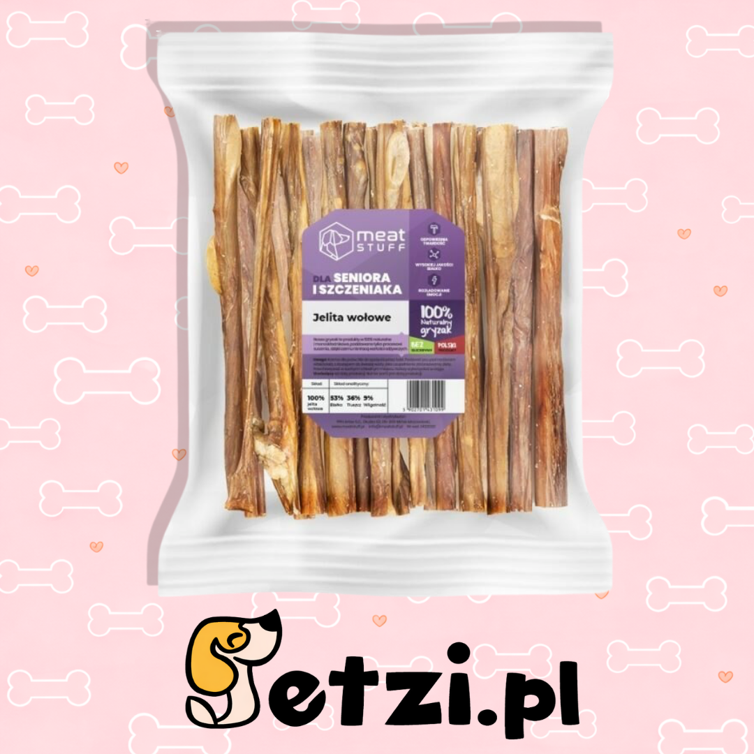 MEATSTUFF GRYZAK DLA PSA JELITO WOŁOWE 500G