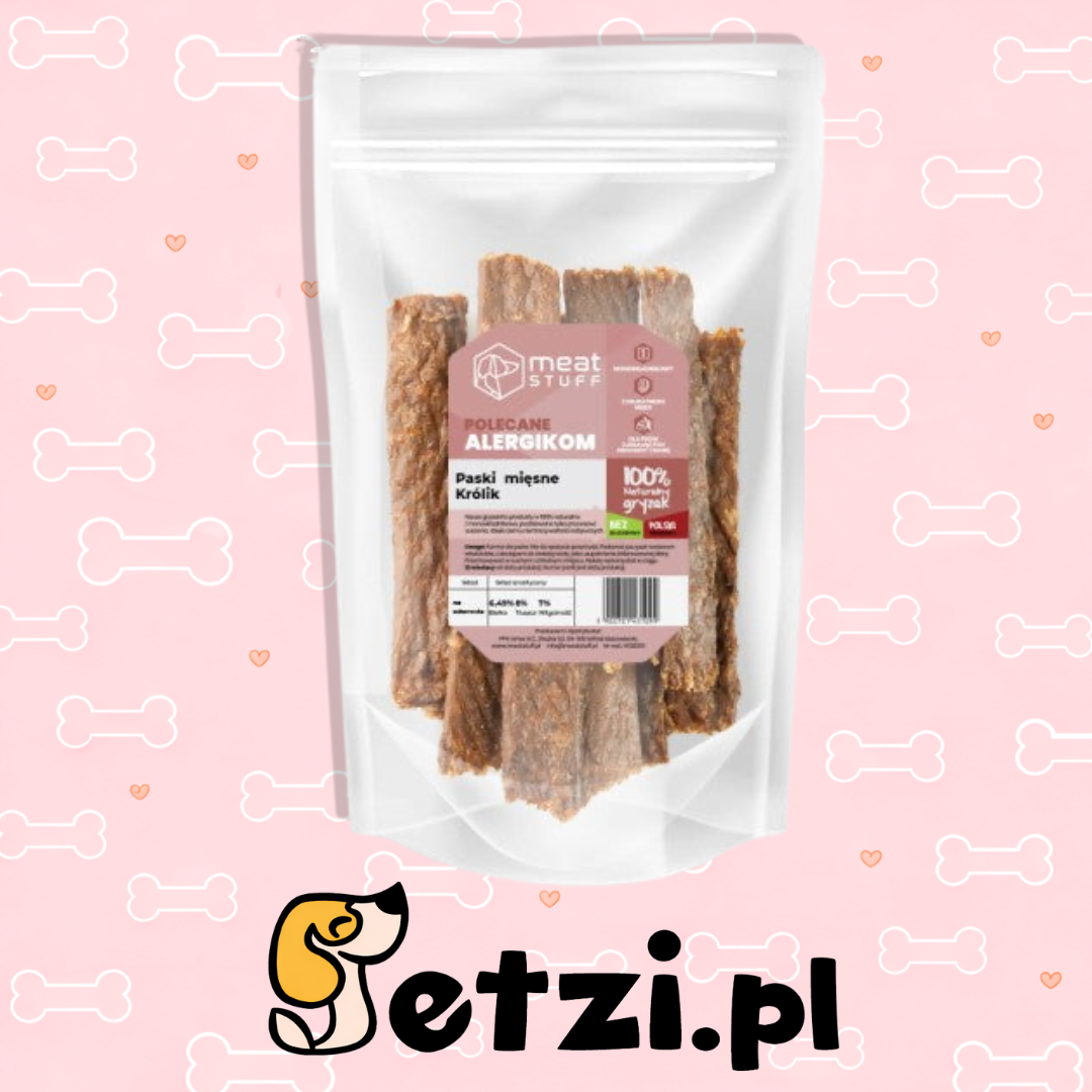 MEATSTUFF GRYZAK DLA PSA PASKI MIĘSNE - KRÓLIK 150 G