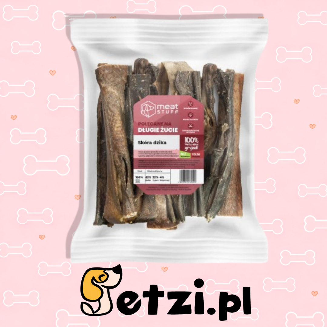 MEATSTUFF GRYZAK DLA PSA SKÓRA DZIKA 15CM 250G