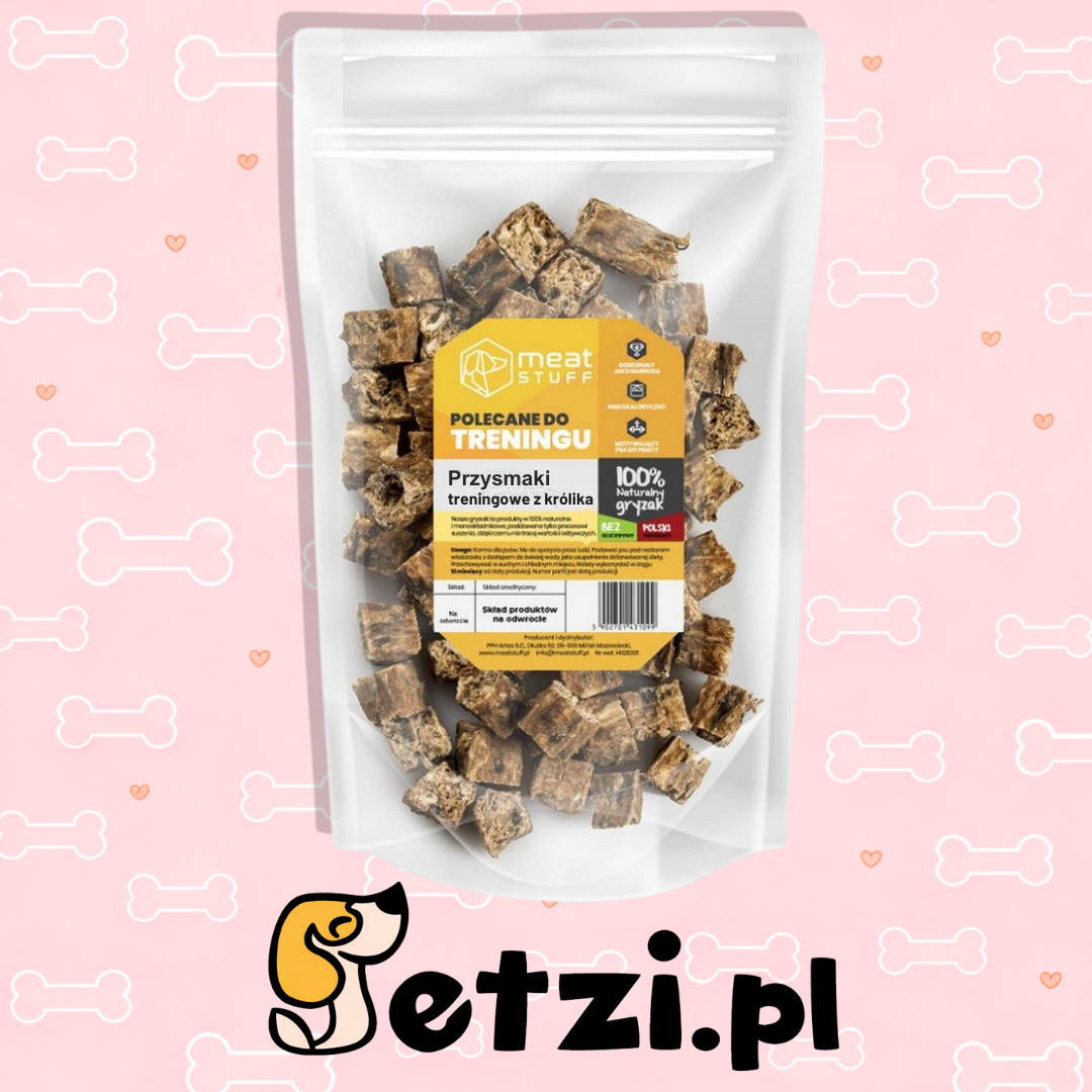 MEATSTUFF GRYZAK DLA PSA TRENINGÓWKI Z KRÓLIKA 250 G