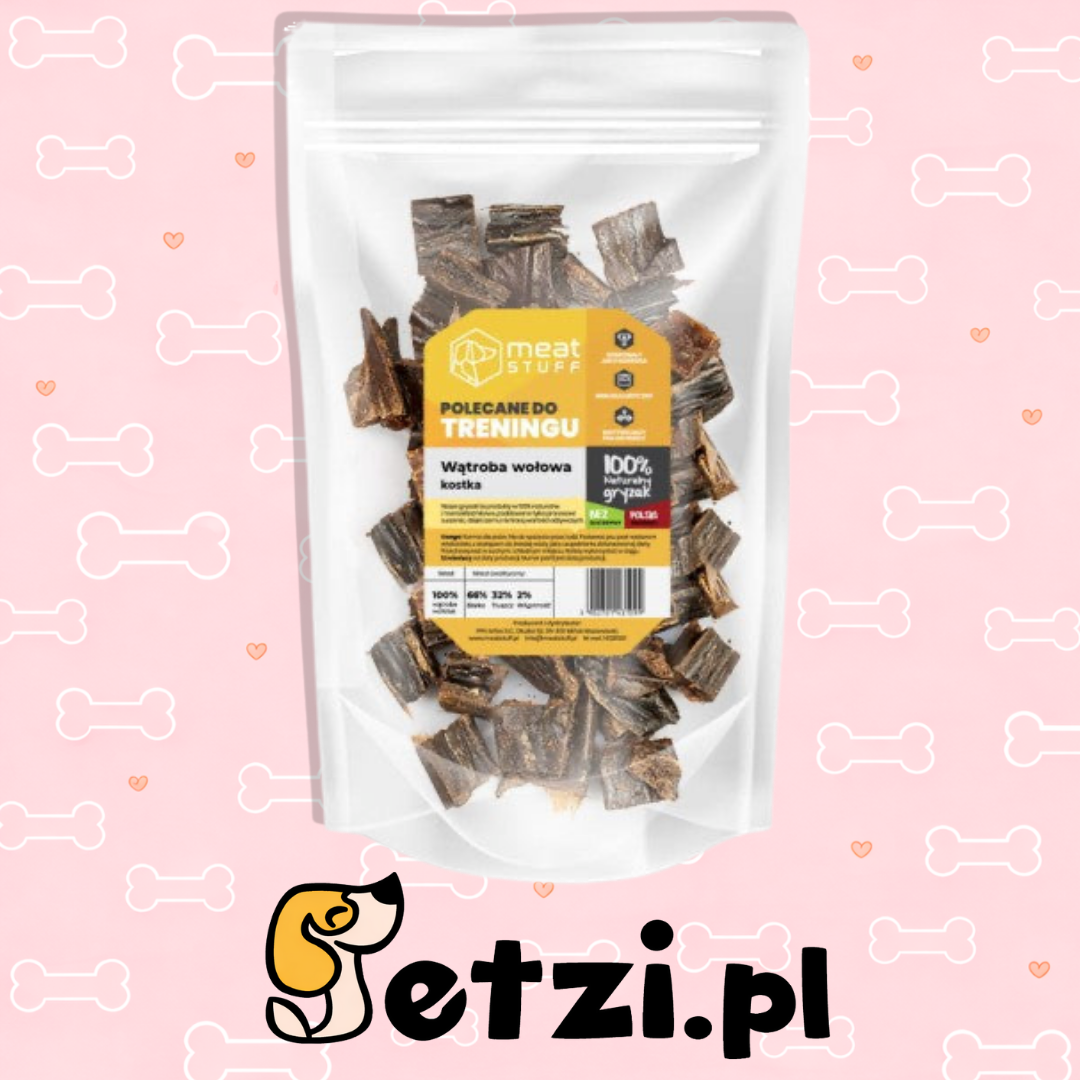 MEATSTUFF GRYZAK DLA PSA TRENINGÓWKI Z WĄTROBY WOŁOWEJ 120 G