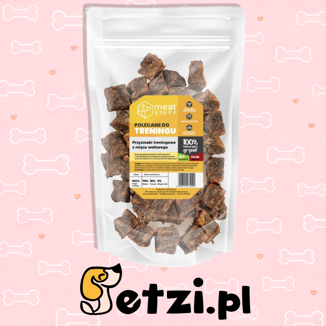 MEATSTUFF GRYZAK DLA PSA TRENINGÓWKI Z WOŁOWINY 100 G