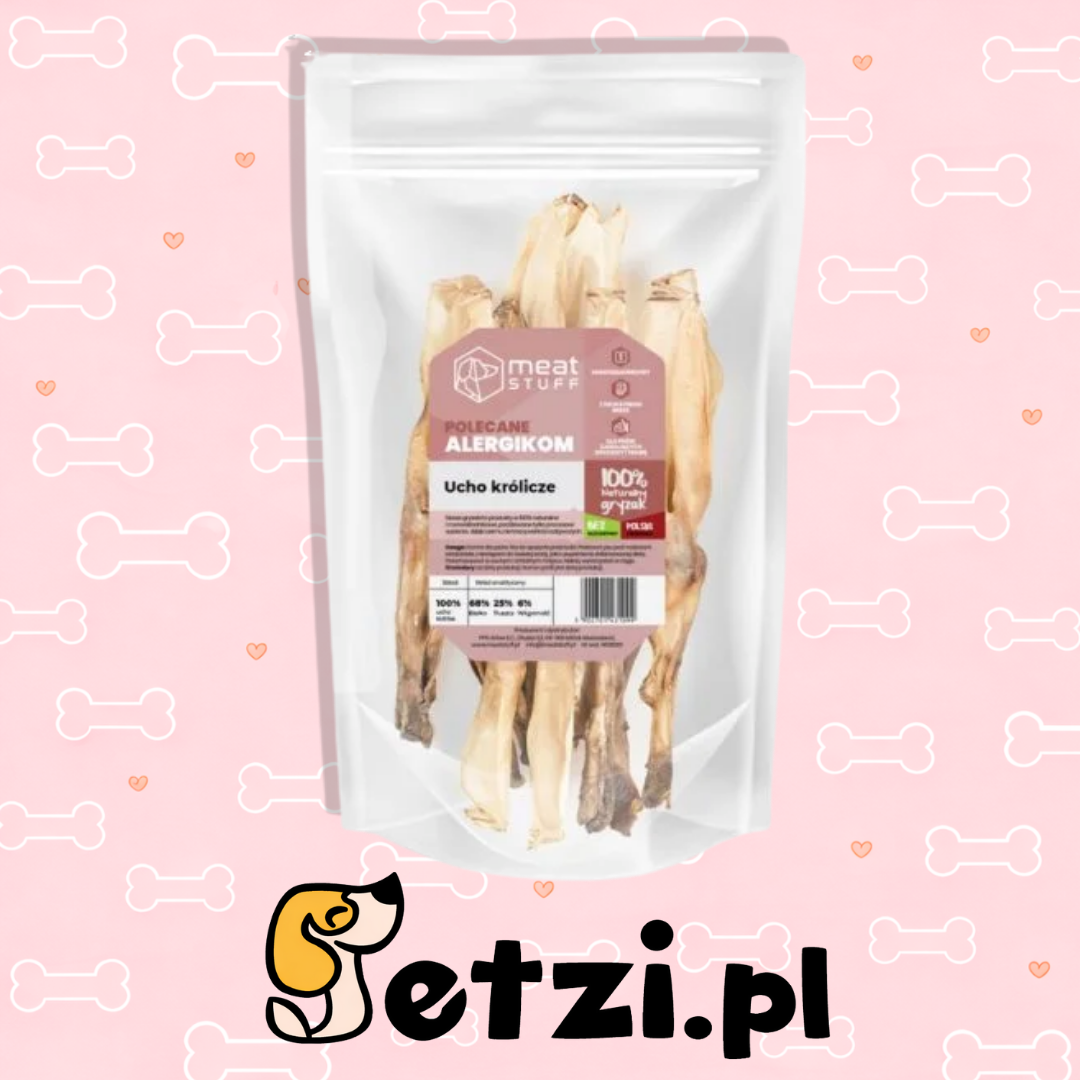 MEATSTUFF GRYZAK DLA PSA UCHO KRÓLICZE 250G