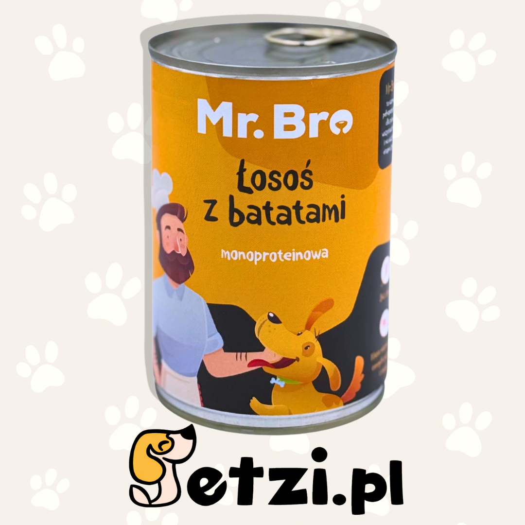 MR. BRO MOKRA KARMA DLA PSA DORSZ Z MARCHEWKĄ 400G