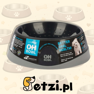 OH BOWL MISKA DLA PSA DBAJĄCA O HIGIENĘ JAMY USTNEJ CZARNA ROZMIAR M