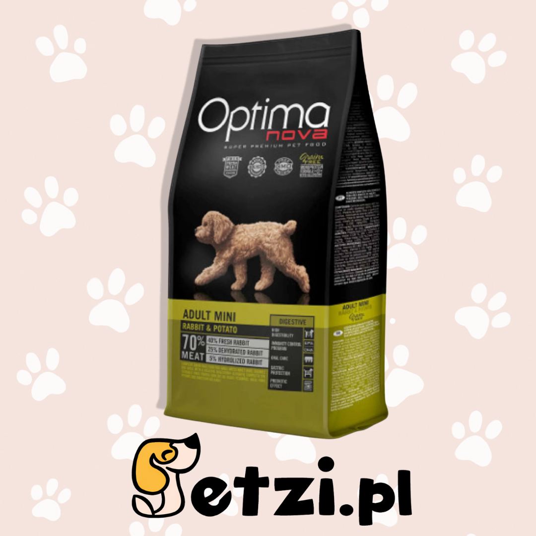 OPTIMANOVA DIGESTIVE SUCHA KARMA DLA PSA RABBIT & POTATO S 8KG