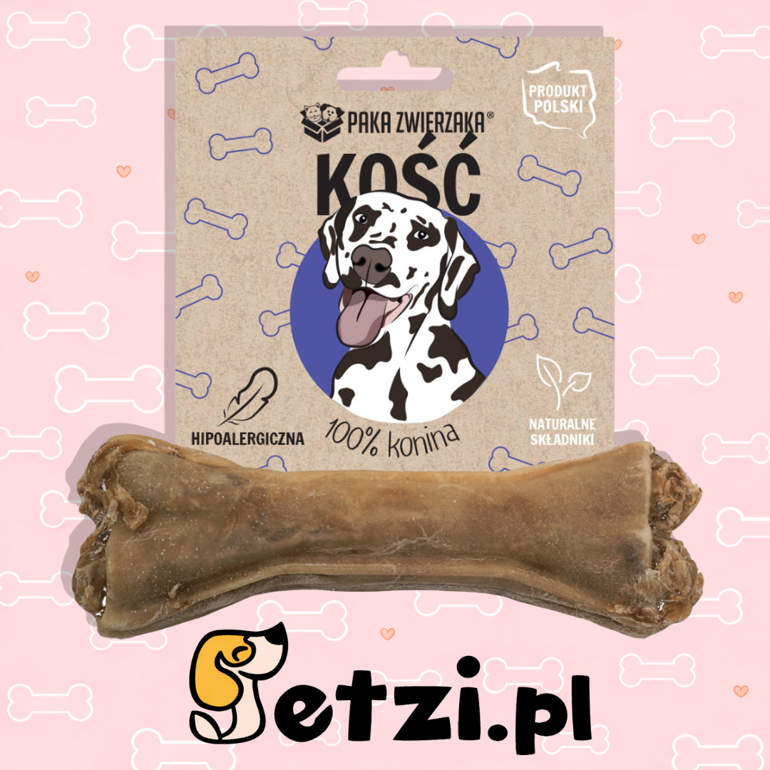 PAKA ZWIERZAKA GRYZAK DLA PSA KOŚĆ KONINA 12CM