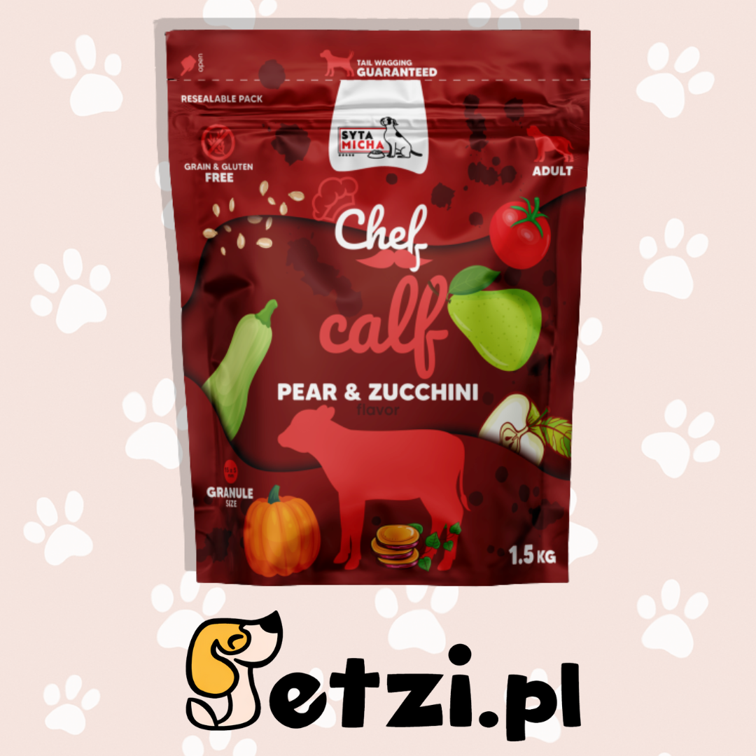 PAKA ZWIERZAKA KARMA SUCHA CHEF CIELĘCINA 1,5KG
