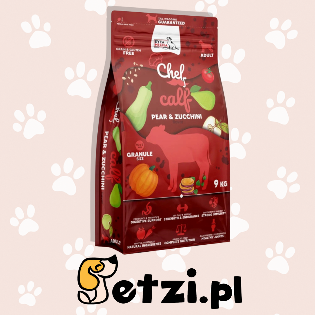 PAKA ZWIERZAKA KARMA SUCHA CHEF CIELĘCINA 9KG
