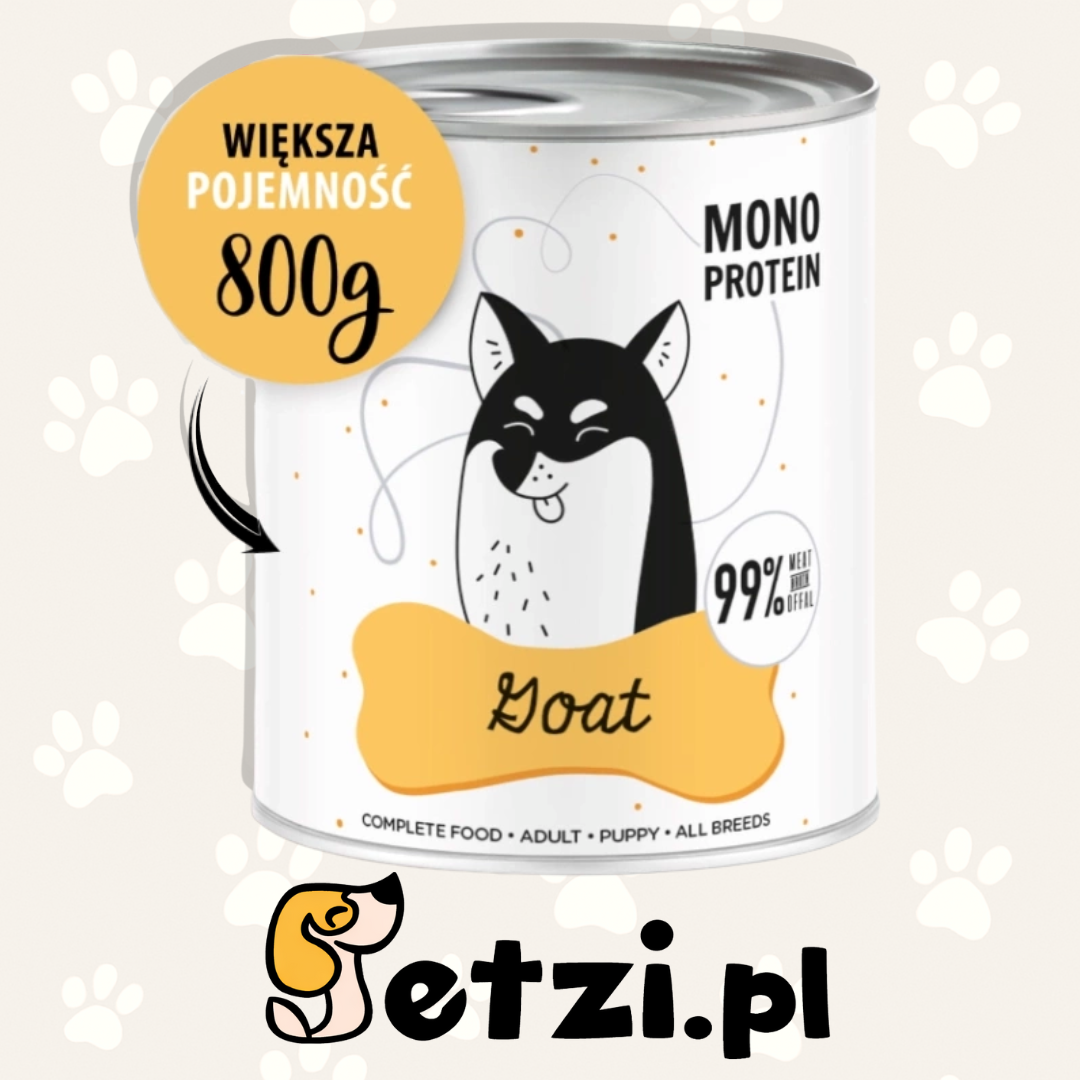 PAKA ZWIERZAKA PEPE MOKRA KARMA DLA PSA KOZA 800G