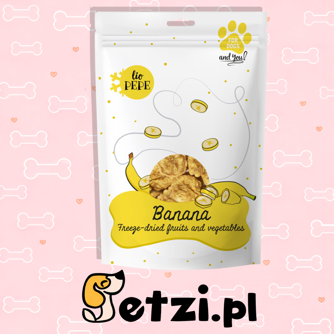 PAKA ZWIERZAKA PEPE PRZYSMAKI DLA PSA LIO BANAN 30G